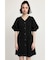 V／N TUCK PUFF SLEEVE ショートワンピース