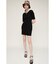 CUT RIB HENRY NECK ショートワンピース