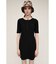 CUT RIB HENRY NECK ショートワンピース