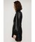 F／LEATHER PUFF SLEEVE ワンピース