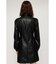 F／LEATHER PUFF SLEEVE ワンピース