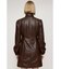 F／LEATHER PUFF SLEEVE ワンピース