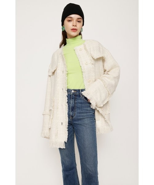 SPRING TWEED FRINGE ジャケット｜スライの通販｜&mall（アンドモール 
