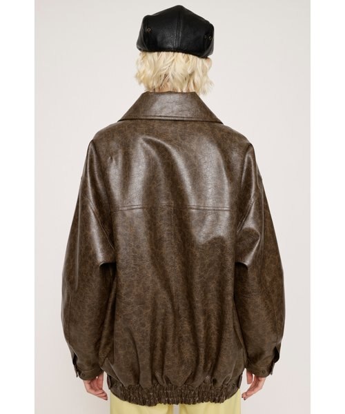 SLY レザー　オーバーサイズジャンパー SLY officialSLY officialさんのブルゾンを使ったコーディネート