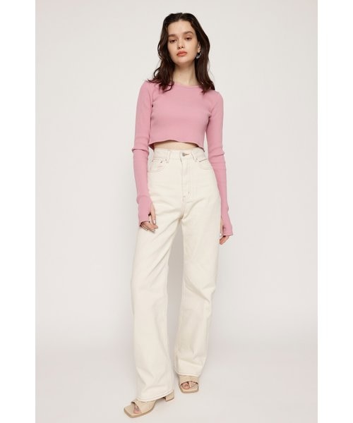 SLY HW STRAIGHT PT-AB ハイウェストストレートパンツエービー SLY HW STRAIGHT PT-AB ハイウェストストレートパンツエービー