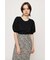 VOLUME SLEEVE CHECK トップス