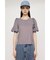 VOLUME SLEEVE CHECK トップス