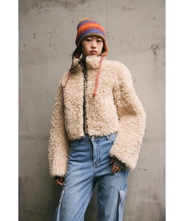 LIGHT CROP BOA ブルゾン｜スライの通販｜&mall（アンドモール）三井  