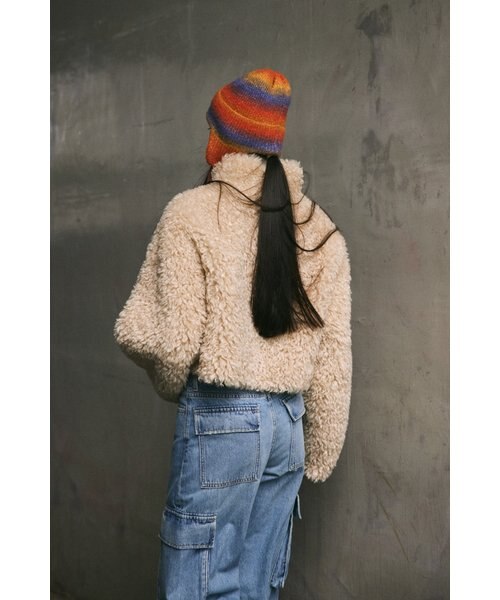LIGHT CROP BOA BZ ライト クロップ ボアブルゾン SLY（スライ）の「LIGHT CROP BOA BZ ライト クロップ ボア