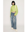 SEPARATE DYE CROP KNIT トップス