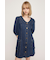 V NECK DENIM ショートワンピース