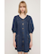 V NECK DENIM ショートワンピース