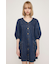V NECK DENIM ショートワンピース