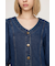 V NECK DENIM ショートワンピース