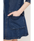 V NECK DENIM ショートワンピース