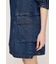 V NECK DENIM ショートワンピース