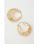 CLEAR GLITTER  HOOP ピアス