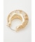 CLEAR GLITTER  HOOP ピアス