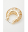 CLEAR GLITTER  HOOP ピアス