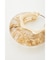 CLEAR GLITTER  HOOP ピアス