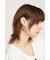 CLEAR GLITTER  HOOP ピアス