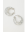 CLEAR GLITTER  HOOP ピアス