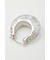 CLEAR GLITTER  HOOP ピアス