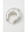 CLEAR GLITTER  HOOP ピアス
