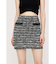 KNIT TWEED ショートスカート