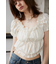 GATHER RIBBON ブラウス