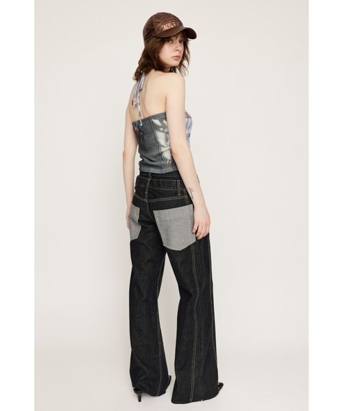 大人気♡即完売　SLY DOUBLE BELT WIDE FLARE PT-C SLY（スライ）の「【再入荷】DOUBLE BELT WIDE FLARE PT-C