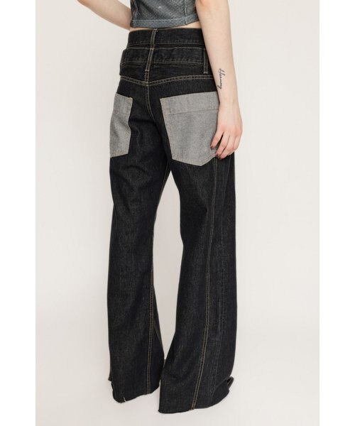DOUBLE BELT WIDE FLARE PT-C｜スライの通販｜&mall（アンド