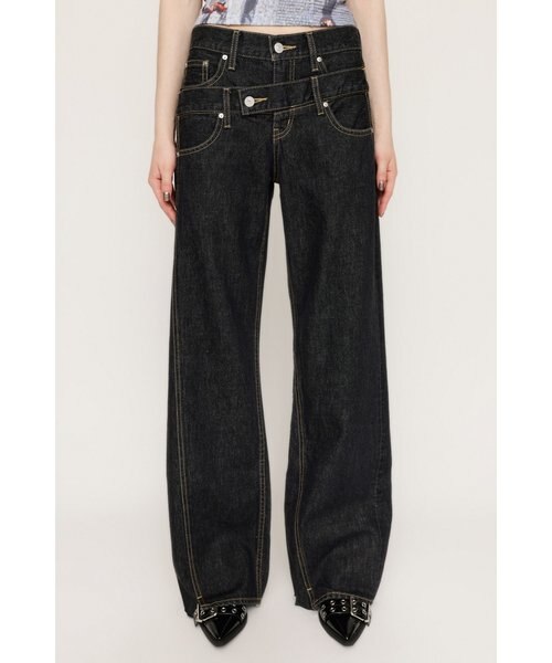 DOUBLE BELT WIDE FLARE PT-C｜スライの通販｜&mall（アンドモール