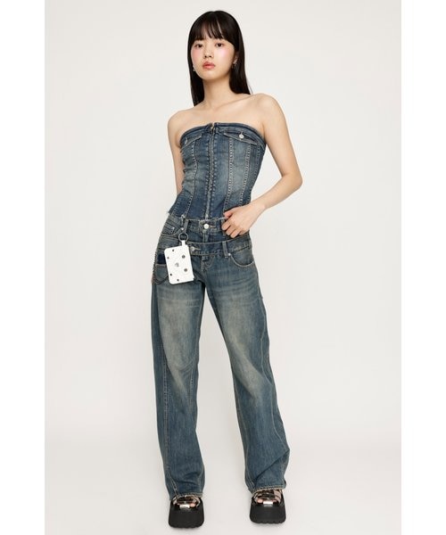DOUBLE BELT WIDE FLARE PT-C｜スライの通販｜&mall（アンド
