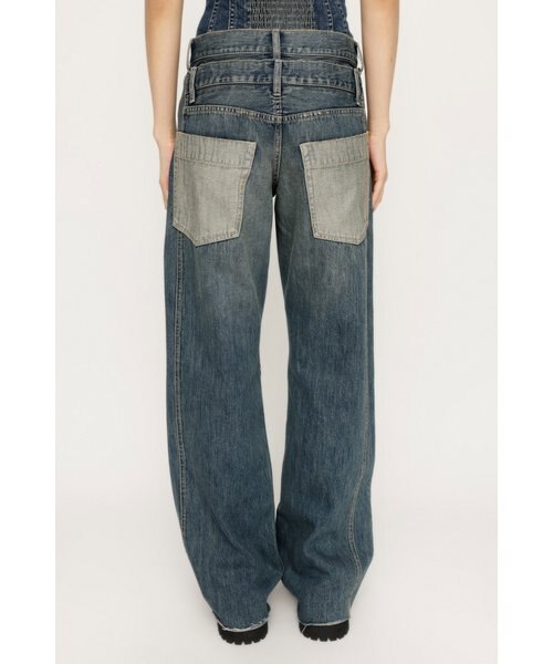 DOUBLE BELT WIDE FLARE PT-C｜スライの通販｜&mall（アンド