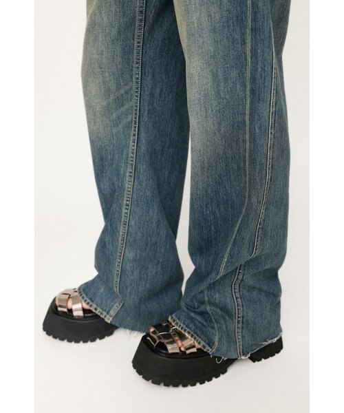 【裾上げ】 SLY DOUBLE BELT WIDE FLARE PT-C DOUBLE BELT WIDE FLARE PT-C｜スライの通販｜&mall（アンド