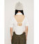 FRONT ZIP BACK OPEN ブラウス