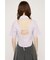 FRONT ZIP BACK OPEN ブラウス