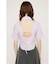 FRONT ZIP BACK OPEN ブラウス