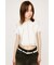 BI COLOR STITCH CROP Tシャツ