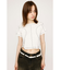 BI COLOR STITCH CROP Tシャツ