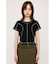 BI COLOR STITCH CROP Tシャツ