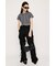 BI COLOR STITCH CROP Tシャツ