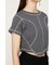 BI COLOR STITCH CROP Tシャツ
