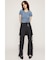 PLEATS LAYERED FLARE パンツ