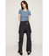 PLEATS LAYERED FLARE パンツ