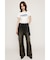 PLEATS LAYERED FLARE パンツ