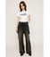 PLEATS LAYERED FLARE パンツ