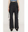 PLEATS LAYERED FLARE パンツ