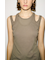 【THROW】LAYERED HOLE TANK トップス